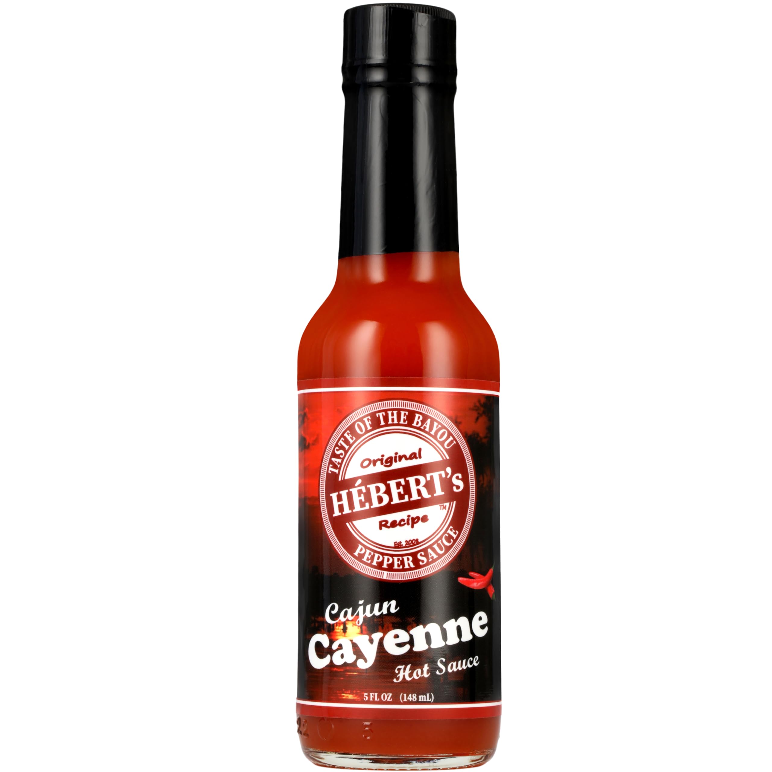 HÉBERT's Cajun Cayenne Hot Sauce – Unleash the flavor everyone’s raving about! Enjoy the perfect balance of incredible taste and mild heat. Packaged in a glass bottle, it’s gluten-free, sugar-free, and keto-friendly