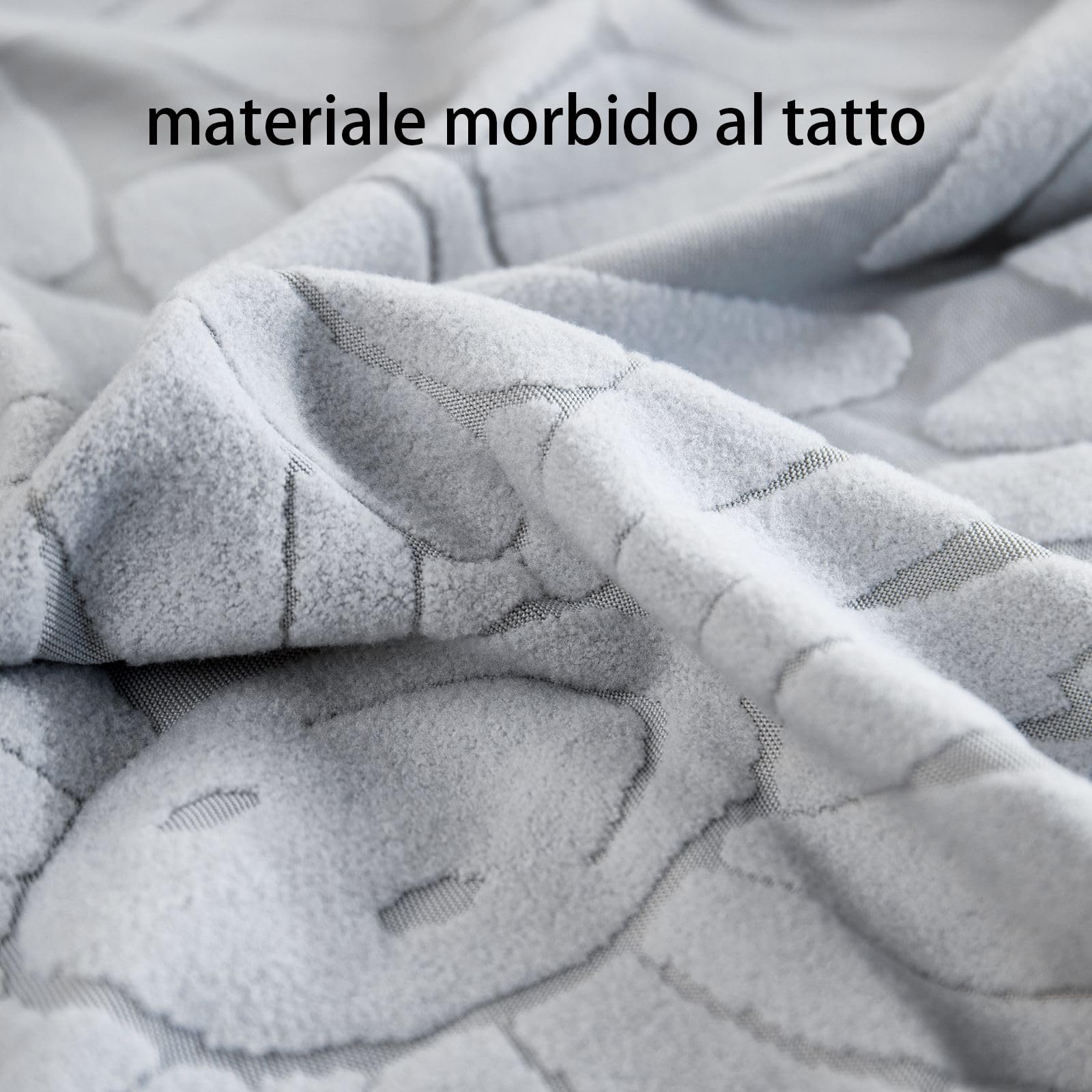 WSGJHB Copri Testiera Letto Matrimoniale, Copritesta Elastico Protezione Copritestiera Stampa Tinta Unita 170-190 cm Grigio Chiaro