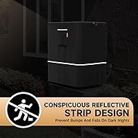 Vista 17 de LXKCKJ Air Conditioner Cover for Outside Units - 420D Heavy-Duty Waterproof Winter AC Cover, All-Weather Protection for HVAC Condenser Units, Fits