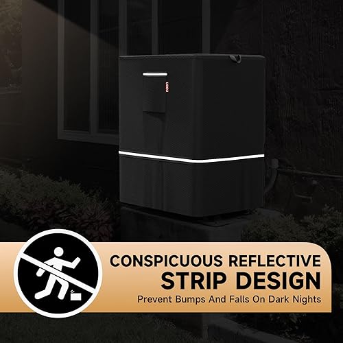 Vista 17 de LXKCKJ Air Conditioner Cover for Outside Units - 420D Heavy-Duty Waterproof Winter AC Cover, All-Weather Protection for HVAC Condenser Units, Fits