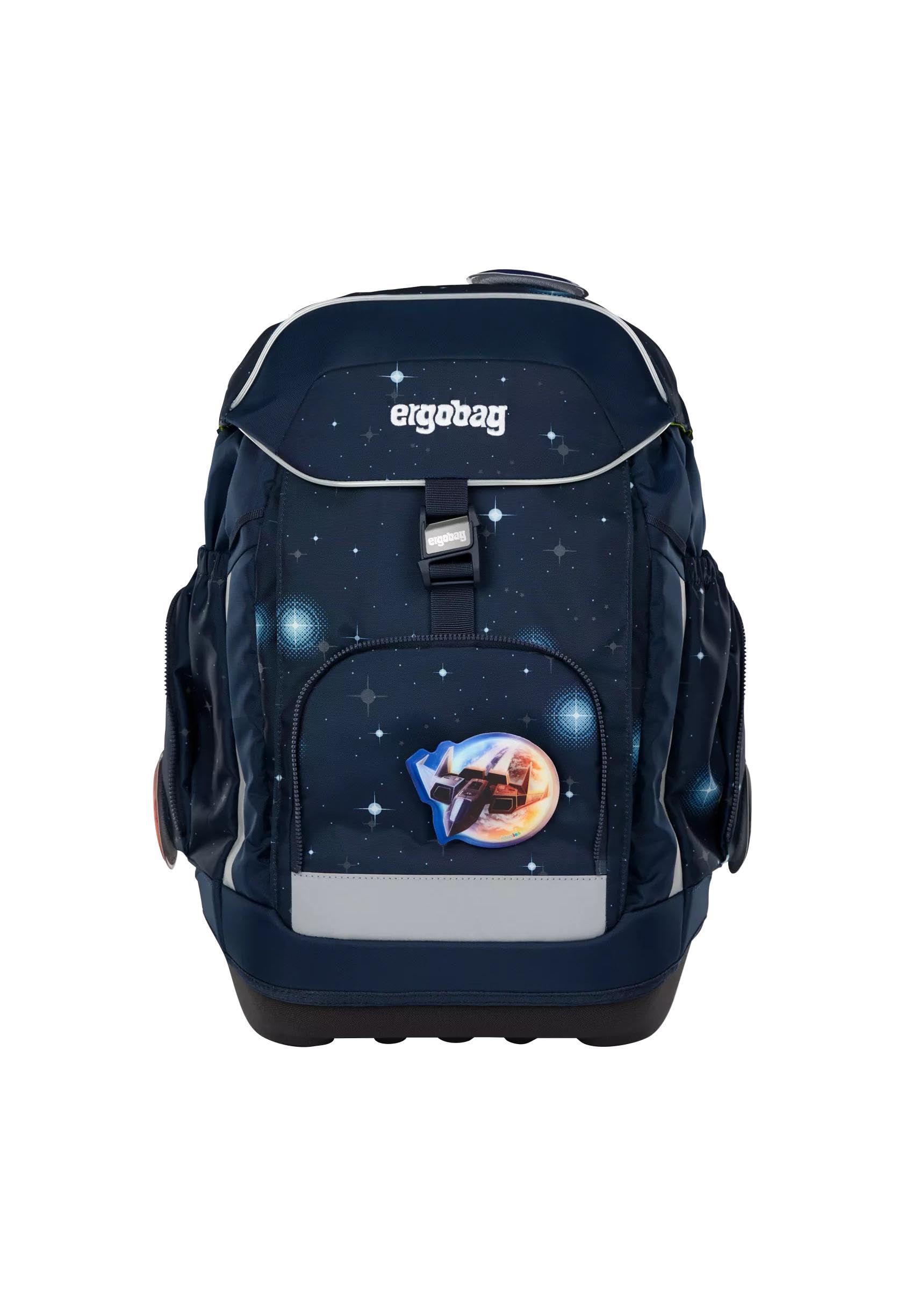 ergobag Maxi Set 6-teilig, ergonomischer Schulrucksack, Vorgänger-Kollektion, Grundschule, ideal für große Kinder ab der 1. Klasse KoBärnikus - Dunkelblau