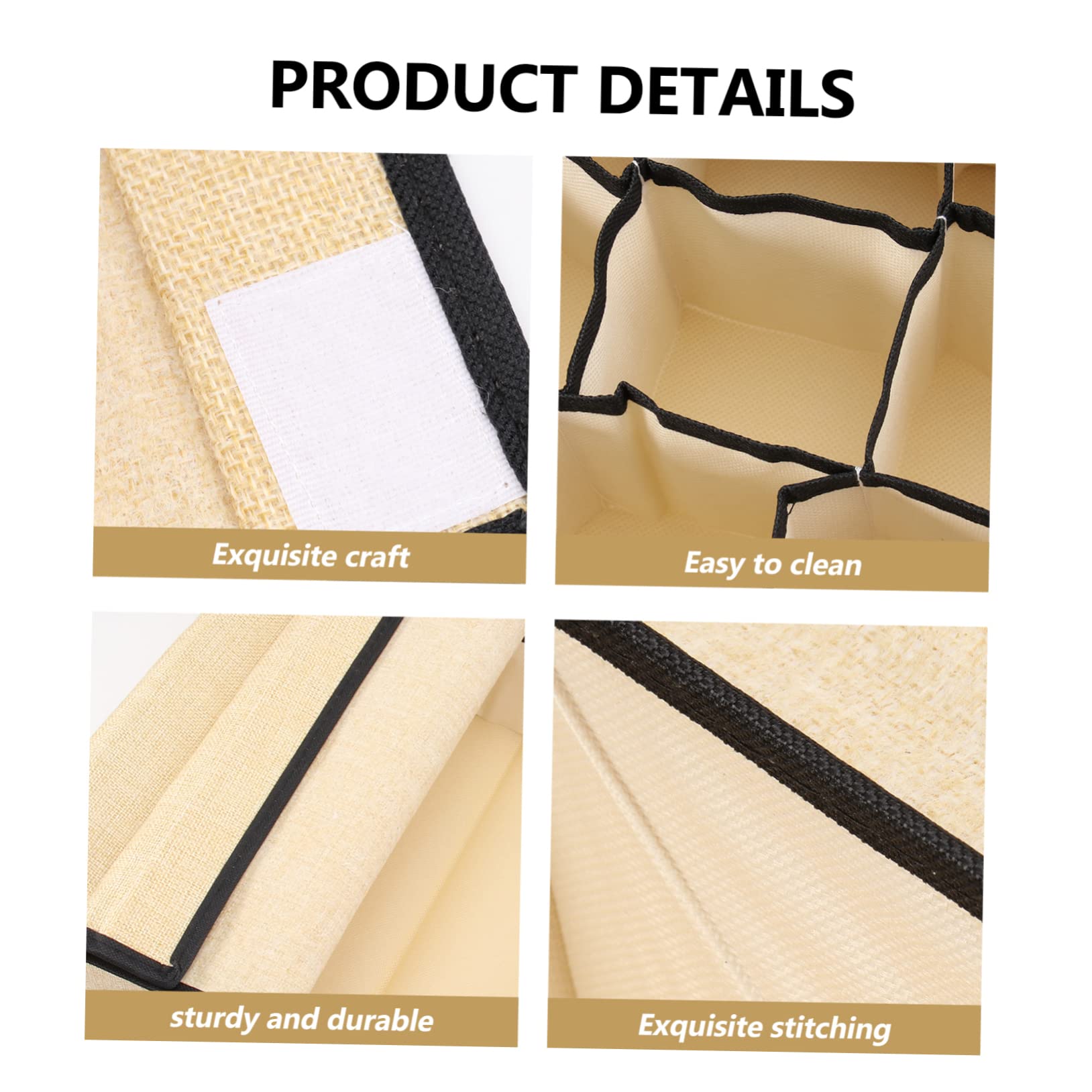 Hohopeti Organizer Per Cassetto Con Copertura Scatola Multiuso Per Biancheria Calzini e Reggiseni Lavabile e Facile Da Pulire Scomparti Per Armadi e Comò