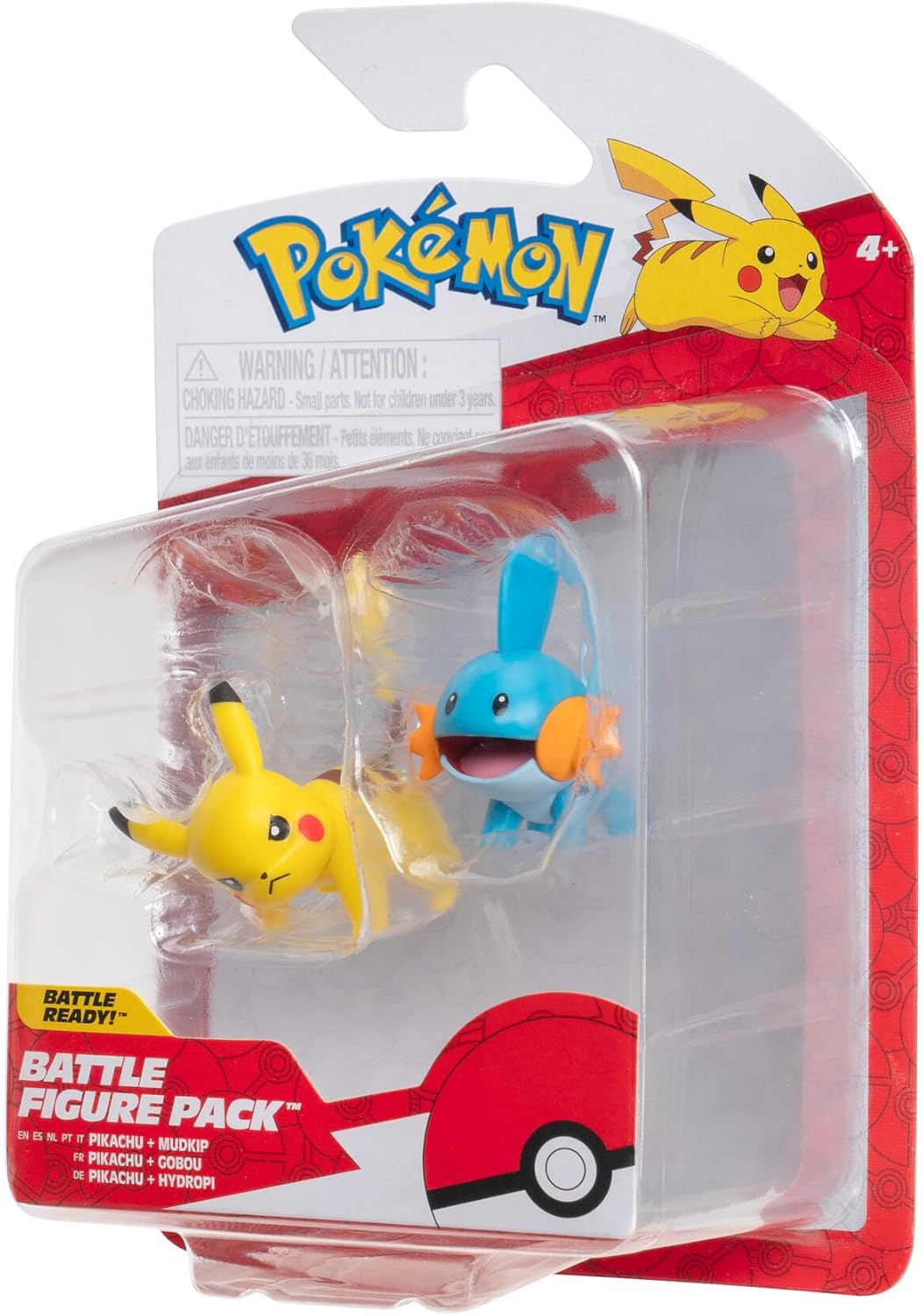 Pokémon Battle Figures Pack: Pikachu and Hydropi, 2 Detailed Figures