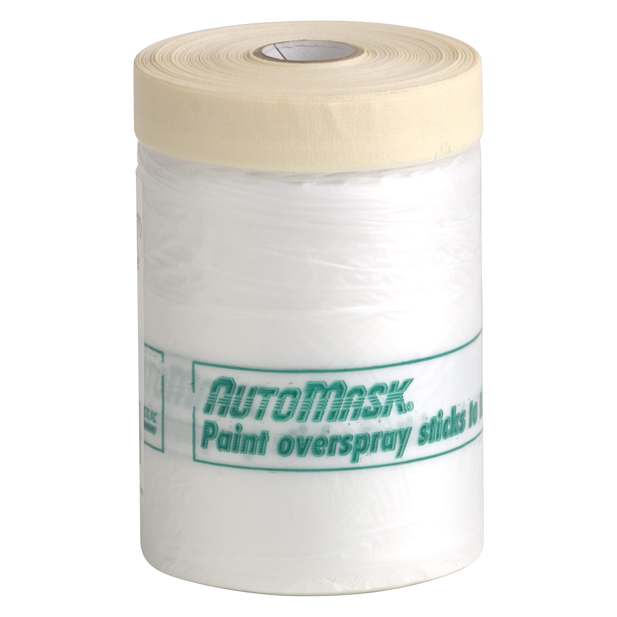 RBL 102 AutoMask 21” x 115’ Refill Roll – Pre-Taped, Lint-Free, Waterproof, Anti-Static Paint Masking Film – Heat & Solvent Resistant