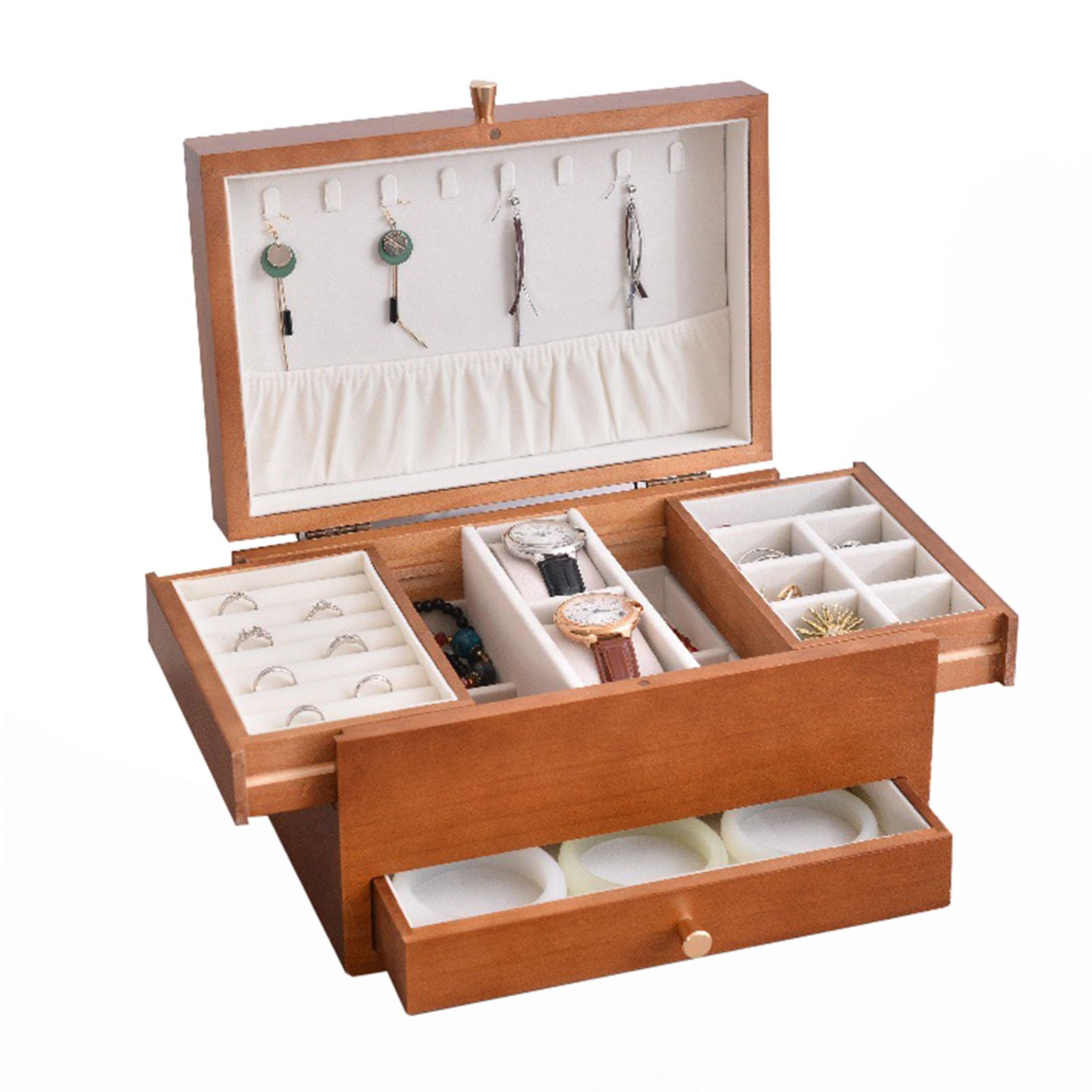 Organizer Na Zegarek, Podszewka Z Mikro Zamszu, Męski Uchwyt Na Akcesoria, Etui Na Biżuterię, Organizer Na Biżuterię Organizer Box Na Rzeczy Osobiste