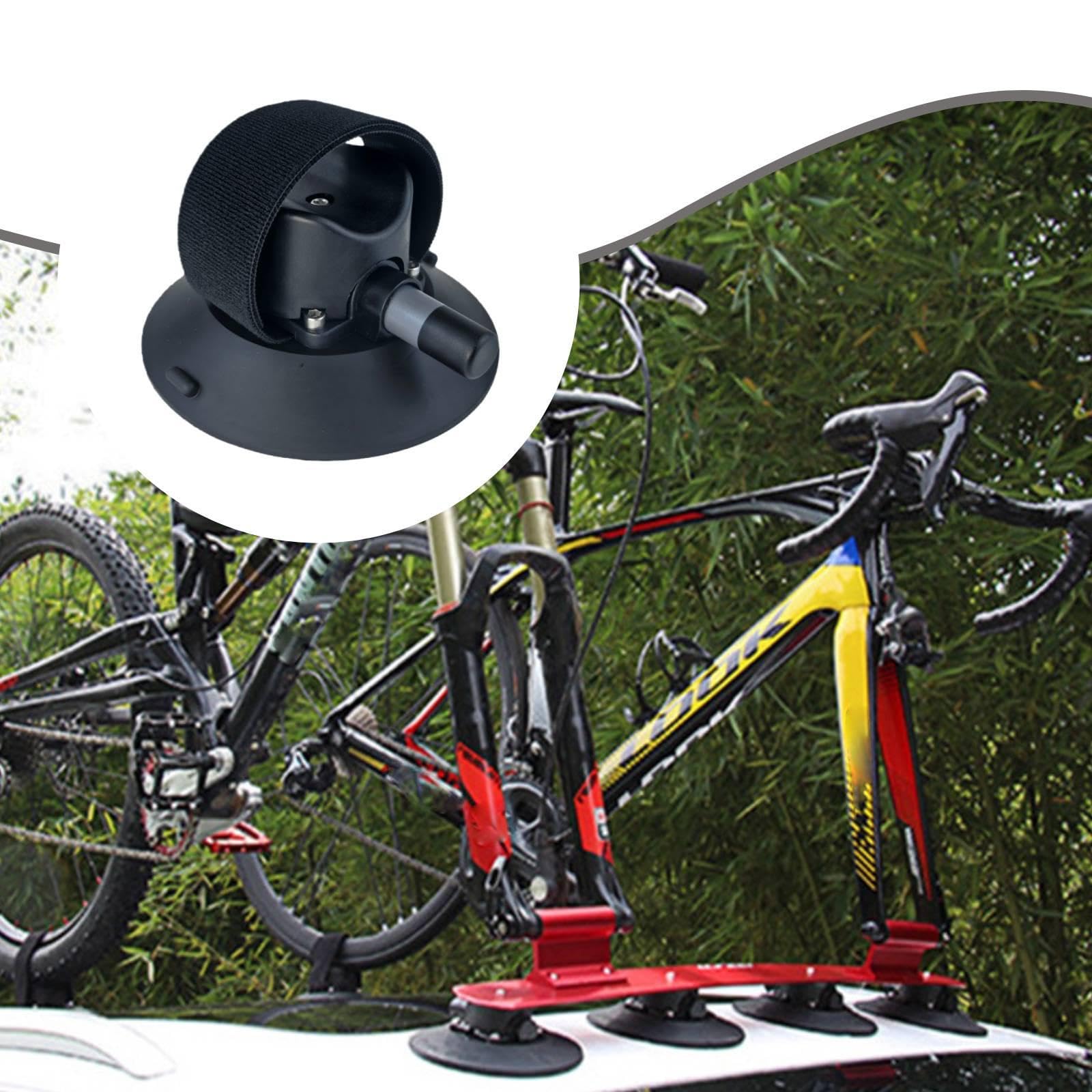 Robuster Fahrradträger mit Saugnapf für Autos, Direkter Ersatz, Schwarz, Professionelles Und Stabiles Zubehör, Band
