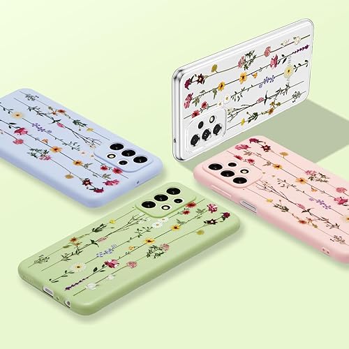 Vista 206 de ZTOFERA Funda protectora delgada para Samsung Galaxy S21 FE 5G, bonito diseño de flores para niñas y mujeres, funda protectora delgada para Galaxy