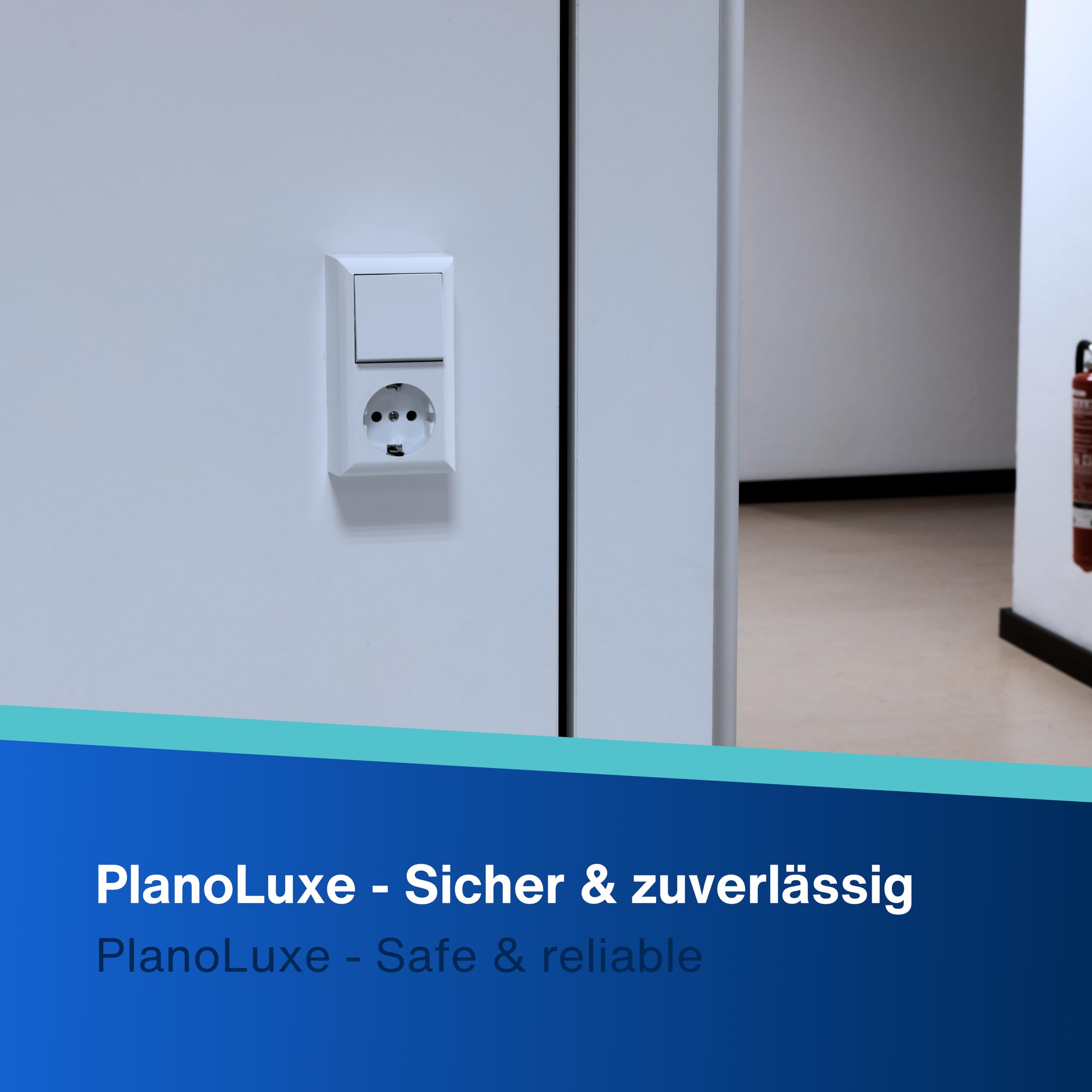 REV PlanoLuxe Sparset - Juego de enchufes (10 unidades, con interruptor A/W), color blanco
