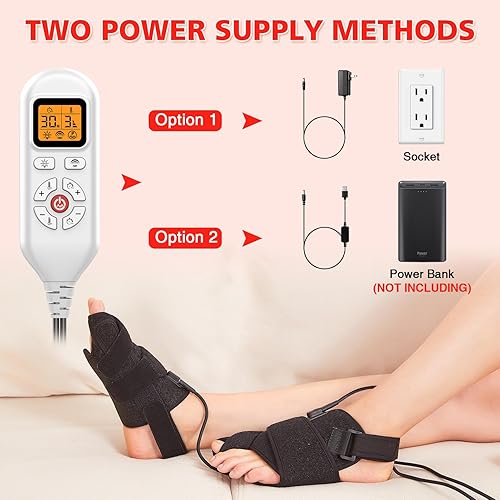 Miniatura 5 de JOBYNA Corrector de juanetes In.frared L.ight T.herapy para mujeres y hombres, 660 nm rojo L.ight y 850 nm I.nfrared L.ight enderezador de dedo