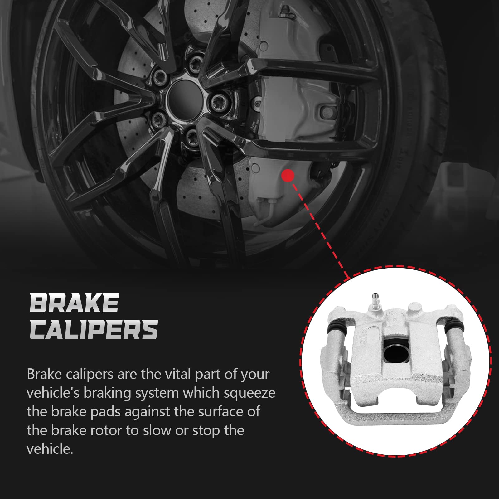 Amazon.com: 19B3437 Rear Driver Brake Caliper ROADFAR Compatible 
