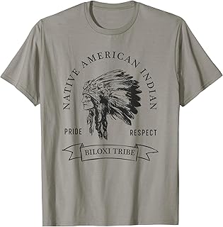 Biloxi Tribe Native American Indian Pride Respect Vintage T-Shirt