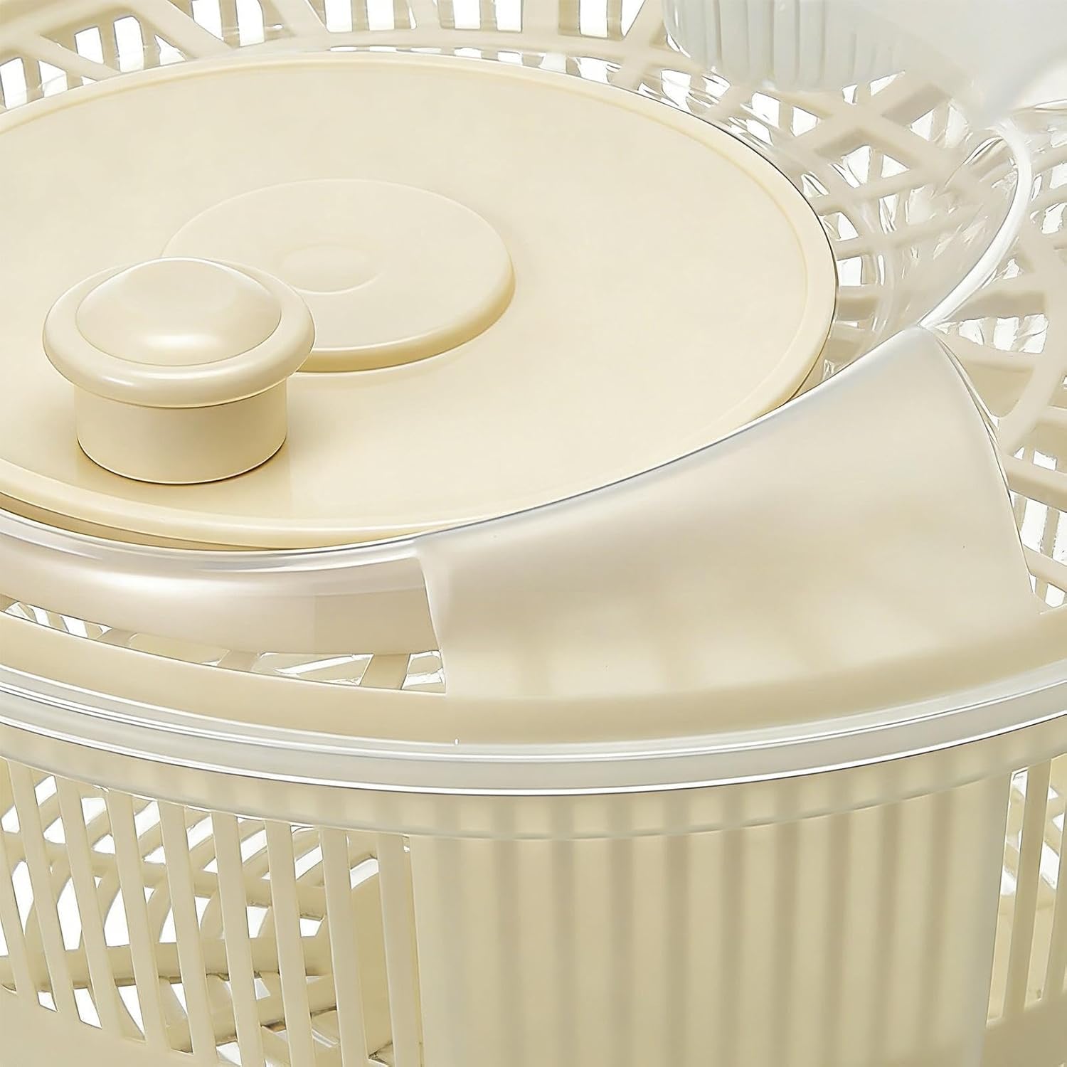 Lettuce Spinner,Fruit Washer | Dry and Drain Lettuce Vegetable Kitchen Food Strainer | for Dumpling Filling Filter Kitchen Fresh Crisp Clean Produce Dressing Food Veggie Onion Sink