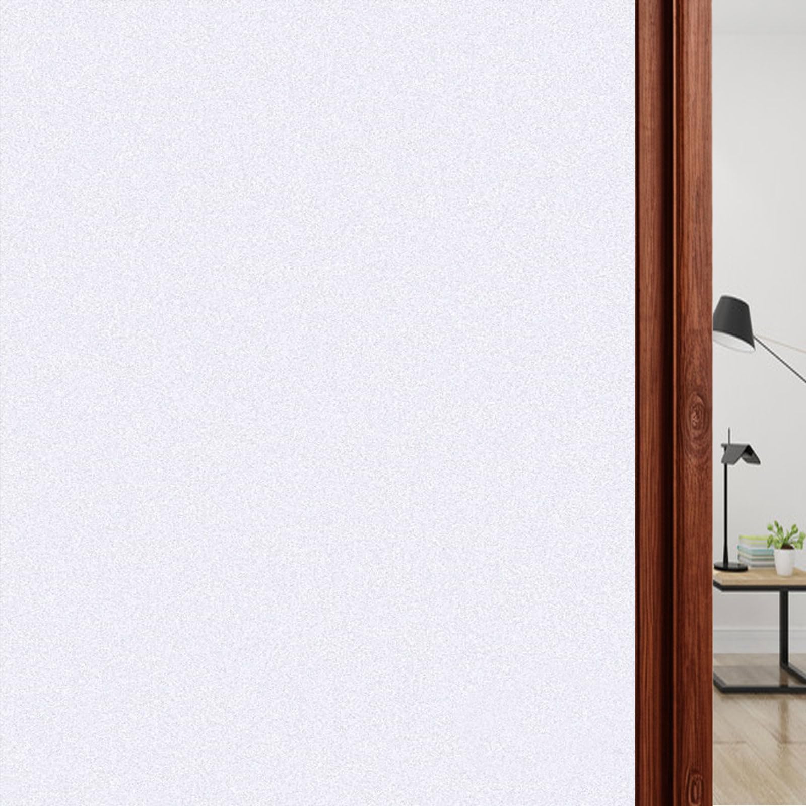 Film fenêtre anti regard 100x600 cm opaque blanc mat pour vitrage