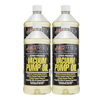 HCPRO Synthetic Vacuum Pump Oil Non-Misting, Low Volatility, High Purity Lubricant for HVAC, AC, Freeze Dryers, Industrial Pumps Extends Pump Life & Reduces Friction 4