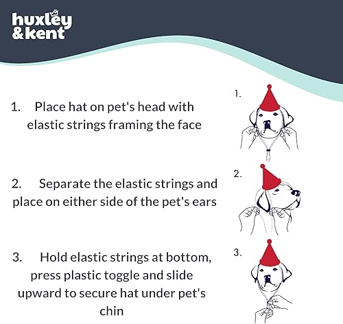 Miniatura 20 de Huxley & Kent Pet Hat Ugly Sweater Antler (Extra-Large) Fun Christmas Holiday Hat for Dogs/Cats Cute, Comfortable and Fun SnugFit Strings