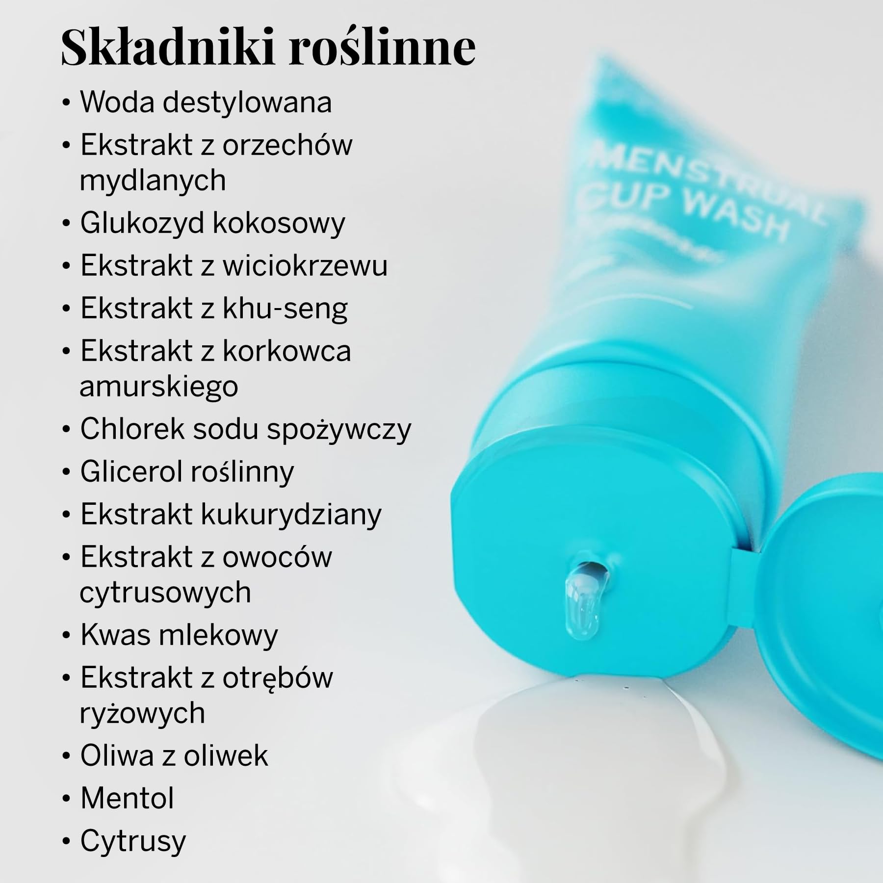 Środek do czyszczenia filiżanek menstruacyjnych – najlepsza formuła do czyszczenia filiżanek z okresu – zrównoważony biologicznie i pH – rozmiar podróżny – środek do czyszczenia żelu – mydło do