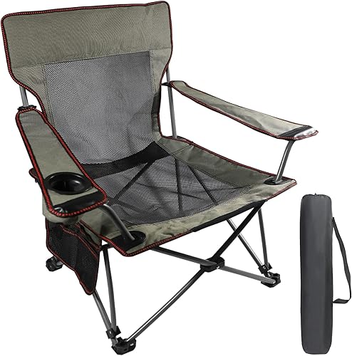 Sillas plegables para césped sillas de campamento sillas portátiles para exteriores sillas plegables con soporte de 300 libras