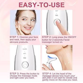Red Light Therapy Device for Face and Neck, 7 Colors