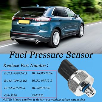 Fuel Pressure Sensor Compatible with Ford Escape 1.5L 2.0L Turbo 2013-2019 Replace# BU5Z-9F972-B BU5A-9F972-CA