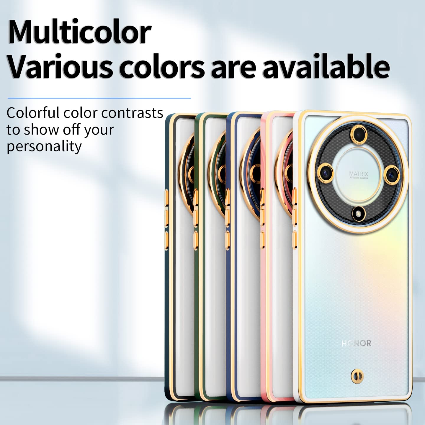 SEAHAI Cover per Honor Magic 5 Lite 5G (Magic5 Lite), Custodia Sottile in Silicone Liquido in Gomma Morbida con Fodera in Microfibra, Case Protettiva per Tutto Il Corpo Morbida al Tatto