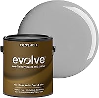 Vista 73 de EVOLVE Pintura e imprimación para interiores, cáscara de huevo (blanco alabastro), 1 galón, cobertura de una capa, excelente oculto, bajo contenido