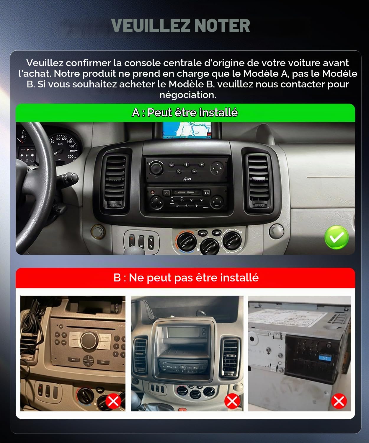 VECHTEL 4G+64G Autoradio Android 15 pour Renault Trafic 2001-2010/Opel Vivaro 2006-2010/Nissan Primastar 2006-2014,10.1'' In-Cell Touchscreen avec Carplay Android Auto GPS WiFi Bluetooth FM RDS Caméra