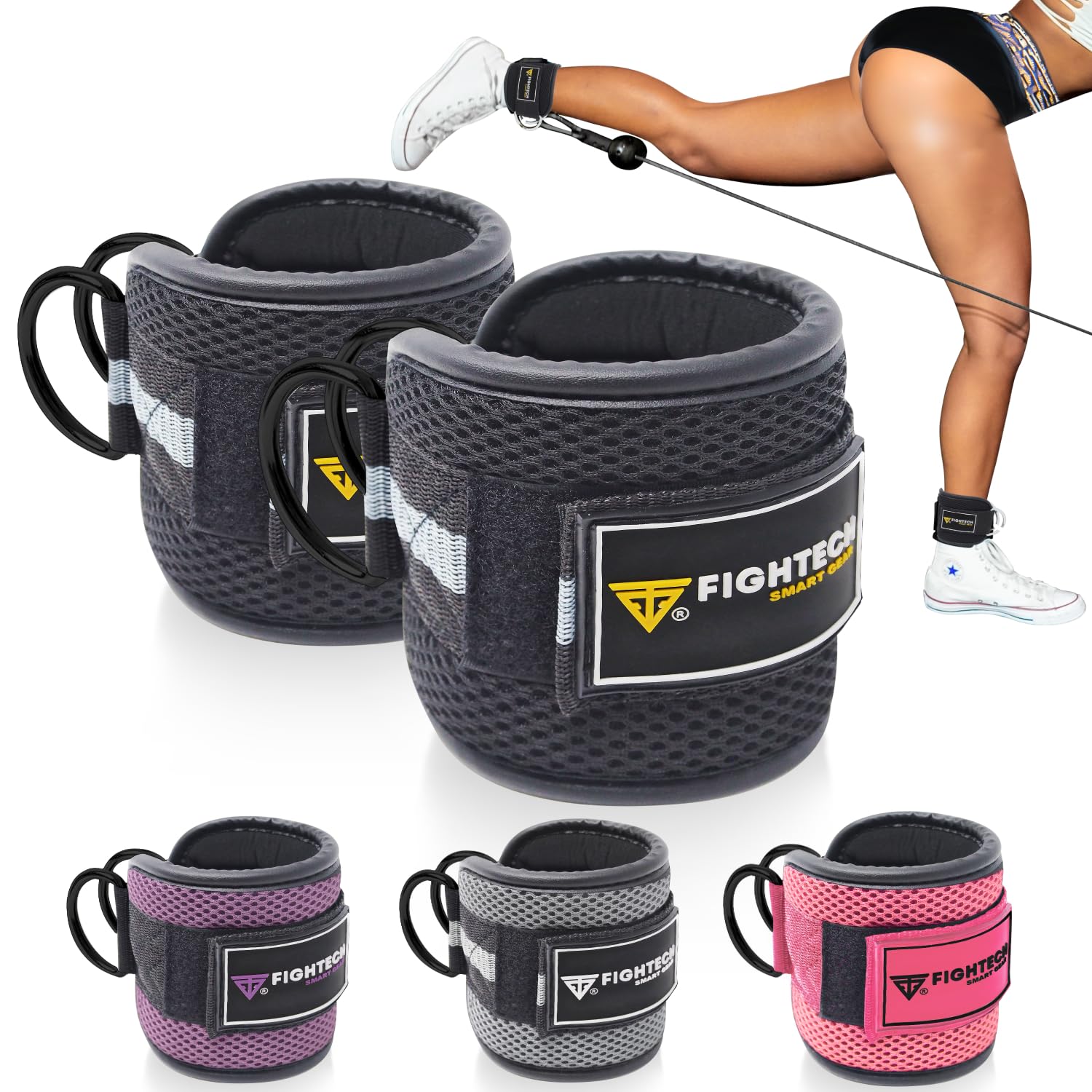 TAVIEW Ankle Straps Cable Machine Attachment For Gym - Cable Kickback Ankle S