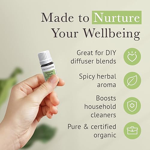 Miniatura 5 de Pranarom - Aceite esencial de orégano (0.2 fl oz) - Aceite esencial 100% puro de grado terapéutico natural para difundir y limpiar Certificado