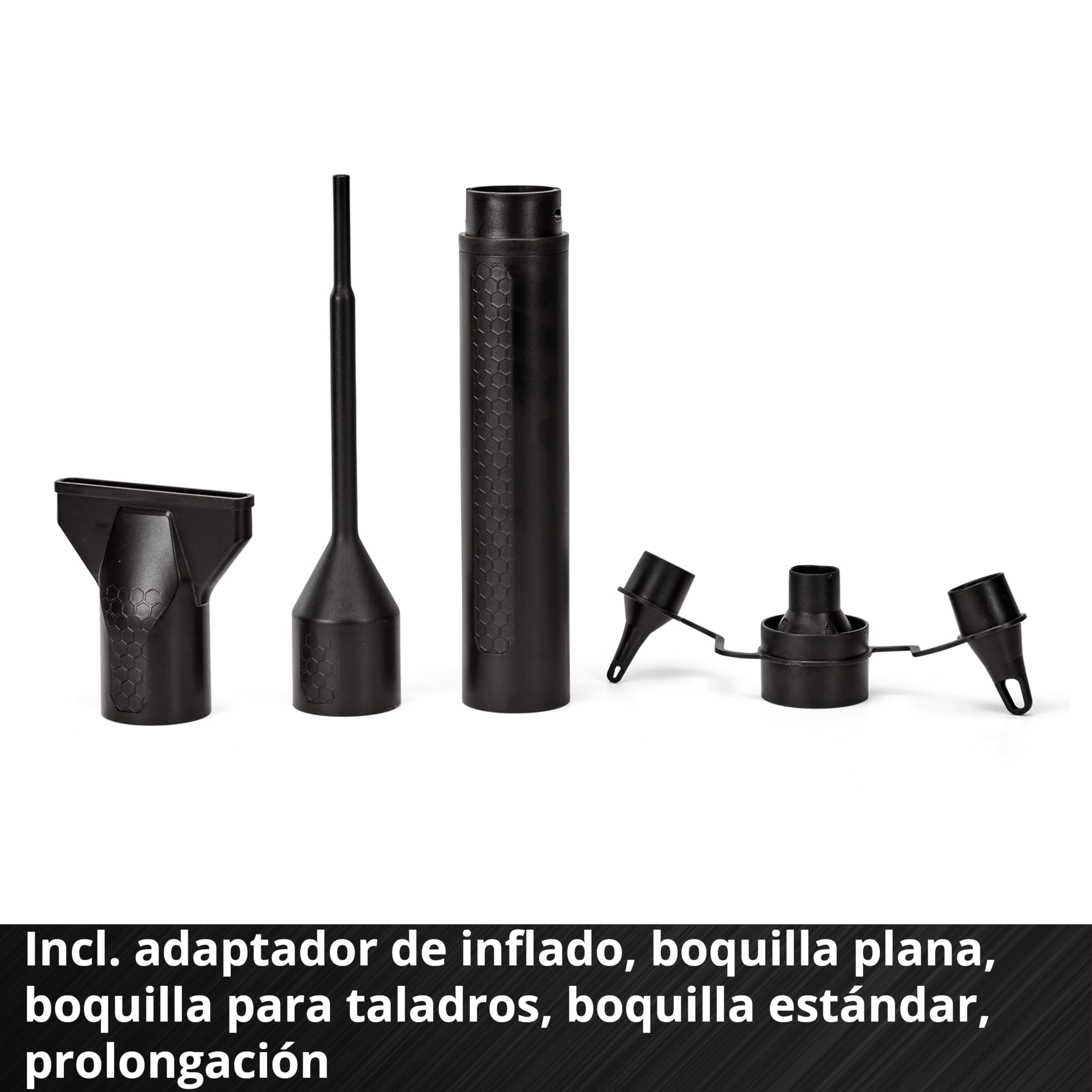 Einhell soplador con batería TE-CB 18/270 Li-Solo Power X-Change (18 V, máx. Velocidad del Aire 270 km/h, 5 Niveles, Incl. prolongación, Boquilla estándar, Plana y para taladros, sin batería)