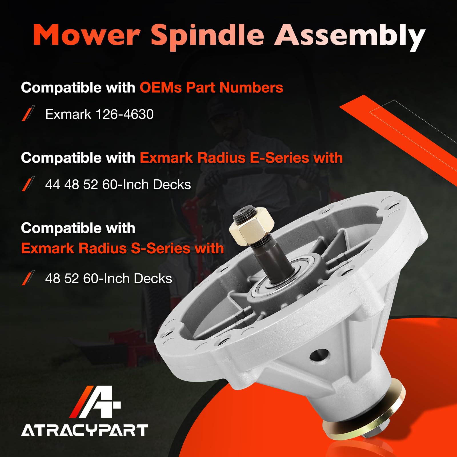 Amazon.com : ATRACYPART 126-4630 Lawn Mower Deck Spindle Assembly