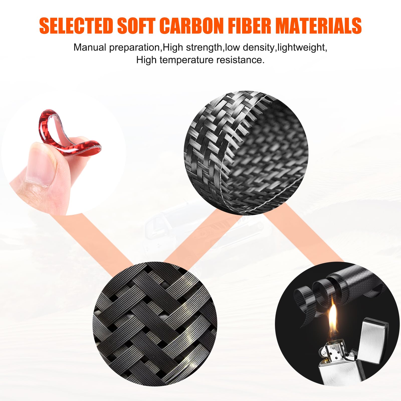 TongSheng for Tesla Model 3 2023 2024 2025+ Soft Carbon Fiber Car Inner Rear Row Roof Reading Light Panel Trim Interior Car Accessories (Red Carbon Fiber)