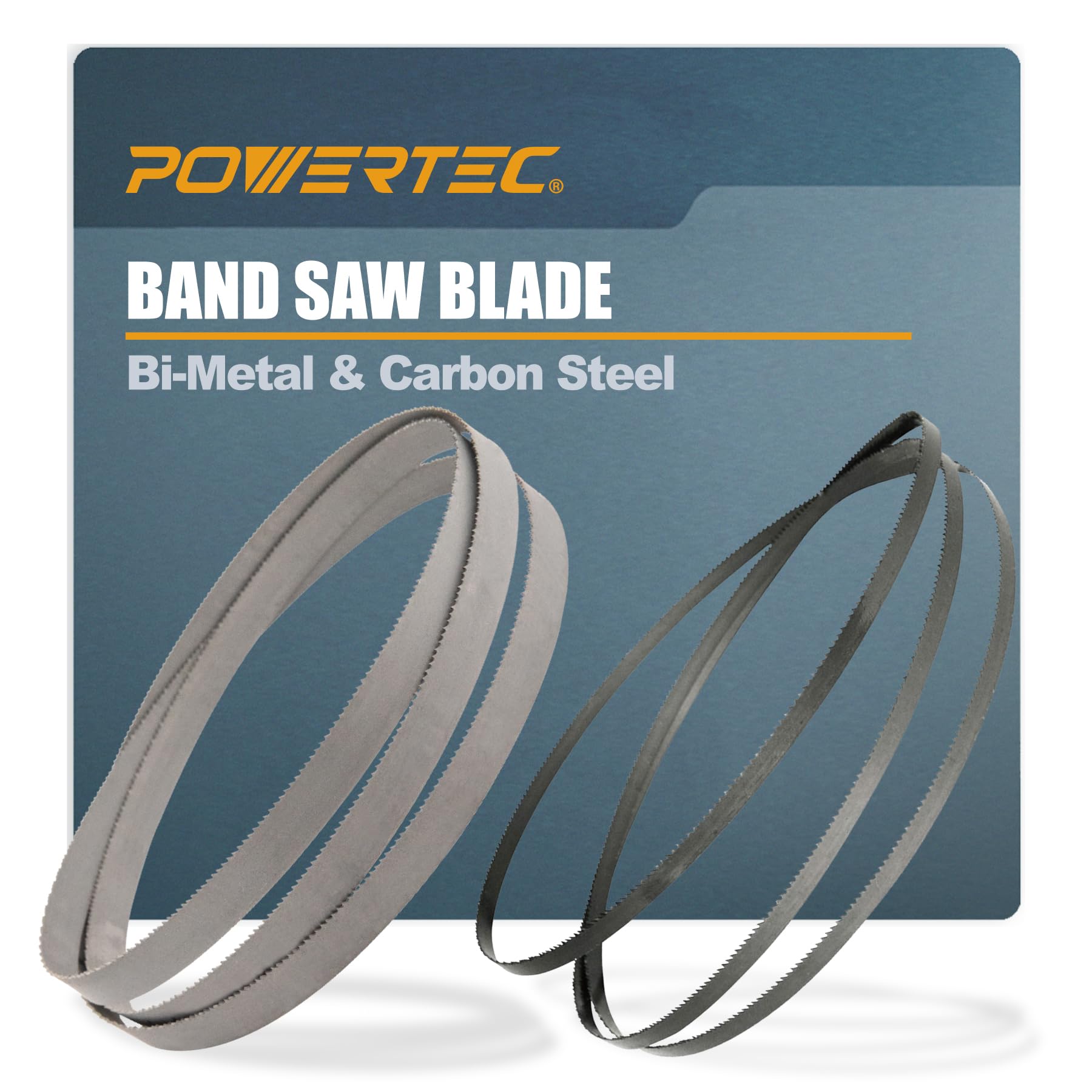 POWERTEC 59-1/2 Inch Bandsaw Blades Assortment for Woodworking & Non-Ferrous Metal Cutting, Band Saw Blades for Wen 3959, Craftsman, Porter-Cable,