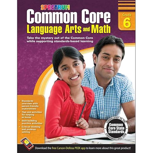 Snapklik.com : Common Core Language Arts And Math Resource Book Grade 6