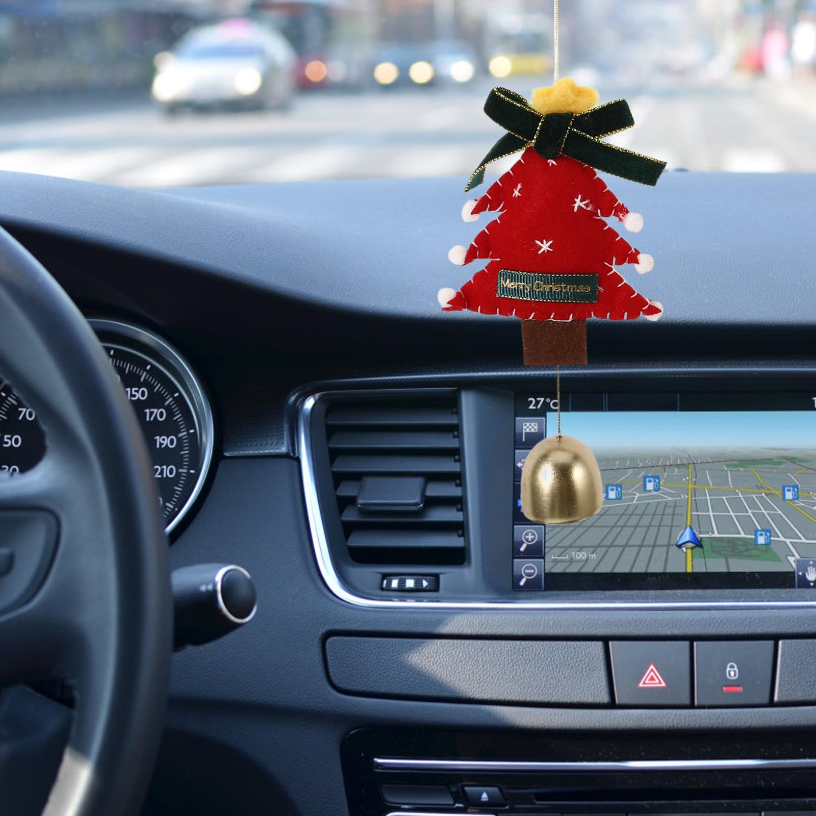 Toyvian 5 Piezas Adorno Colgante de Navidad Hecho a Mano en Lana para Árbol