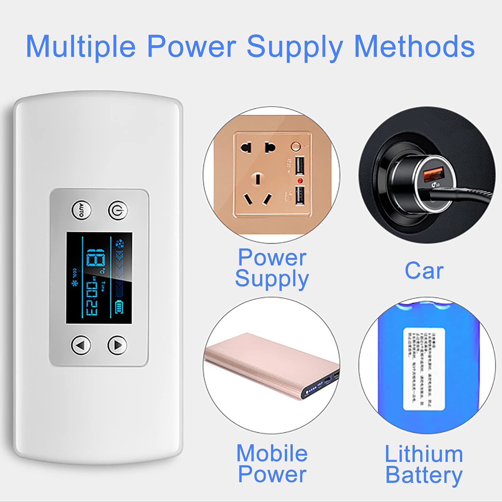 Przenośna mini lodówka elektryczna mini lodówka izolowana termostat dolny termostat z kablem ładującym USB do podróży i gospodarstwa domowego