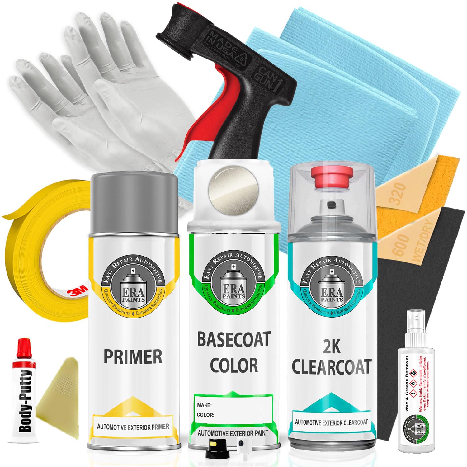 ERA Paints PYG/CYG - Linen Gold Pearl for DODGE Exact Match Automotive Touch Up Paint Spray - 2K Pro Kit