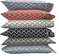 Vista 1 de Royal Tradition Meridian - Juego de 2 fundas de almohada de 340 hilos, 100% algodón, tamaño King, color blanco y blanco