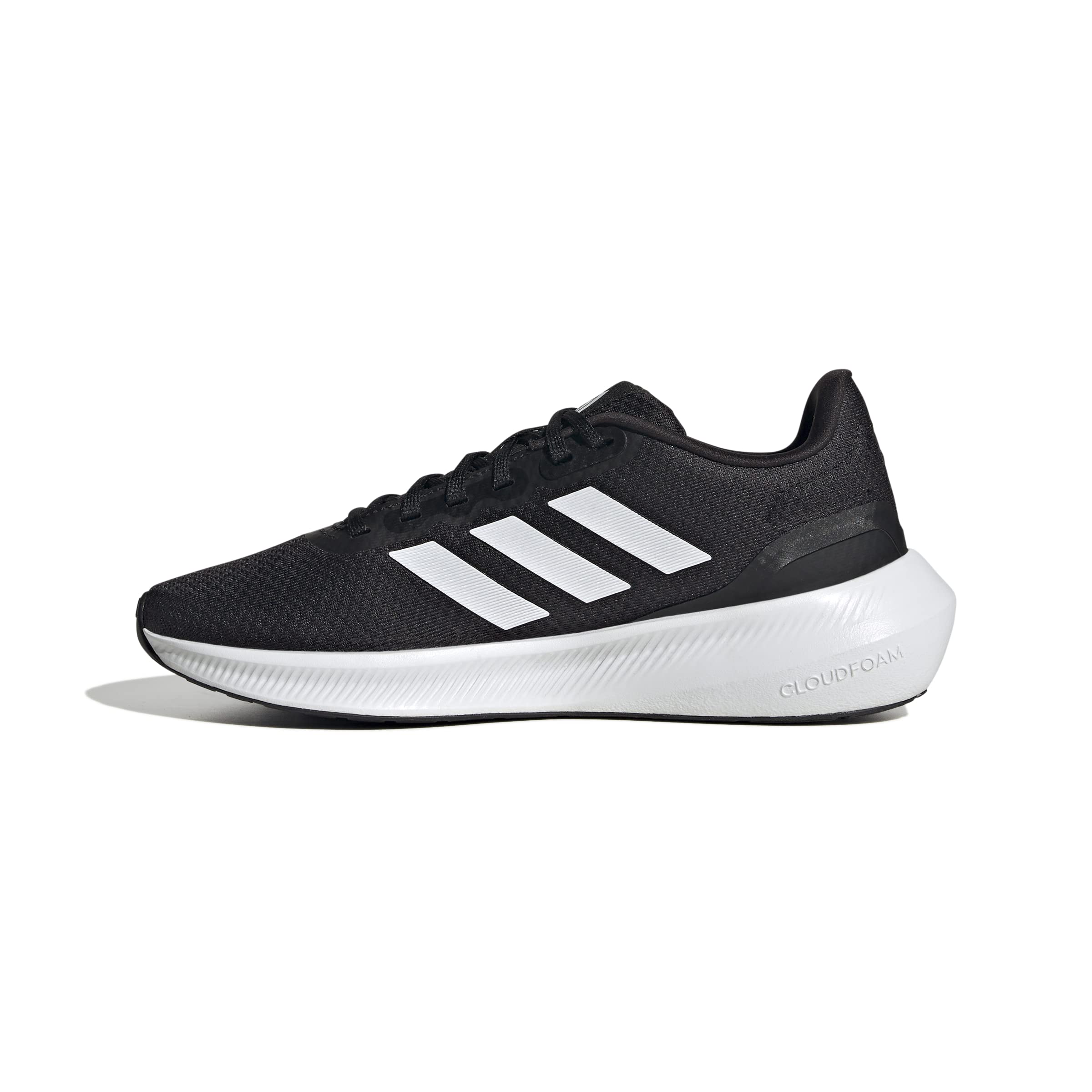 adidas RunFalcon Wide 3 Shoes, Zapatillas para Correr Mujer, Core Black/Cloud White/Core Black, 38 EU
