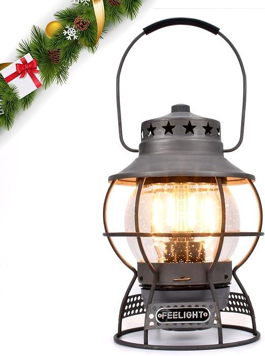 Amazon Co Jp Feelight Led ランタン Usb 充電 レトロ キャンプ ライト アウトドア ランプ アンティーク 高輝度 Ipx4 防水 暖色 携帯型 無段階調光 登山 夜釣り 停電 非常用 22d X 18w X 26h Cm アイロン スポーツ アウトドア