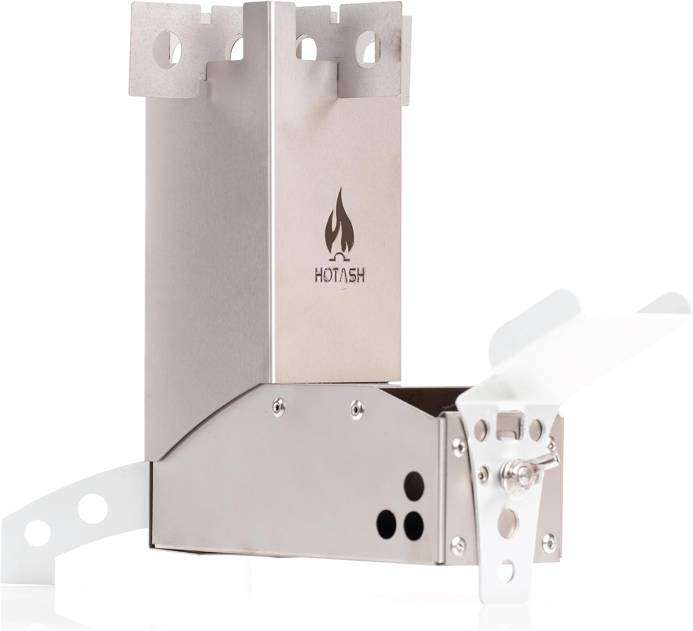 Hot Ash Mini Wood Burning Titanium and Aluminum Rocket Stove - Compact 1lb Stove for Outdoor Cooking, Camping, and More