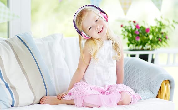 eKids Disney Encanto Bluetooth Headphones with EZ Link, Wireless Headphones with Microphone and Aux Cord, Kids Earphones for School, Home, or Travel