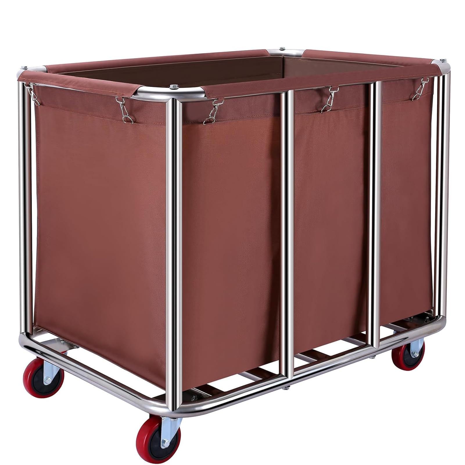 ERSINIAN Chariots à linge commerciaux à roulettes pour buanderies dans les grandes maisons ou les hôtels