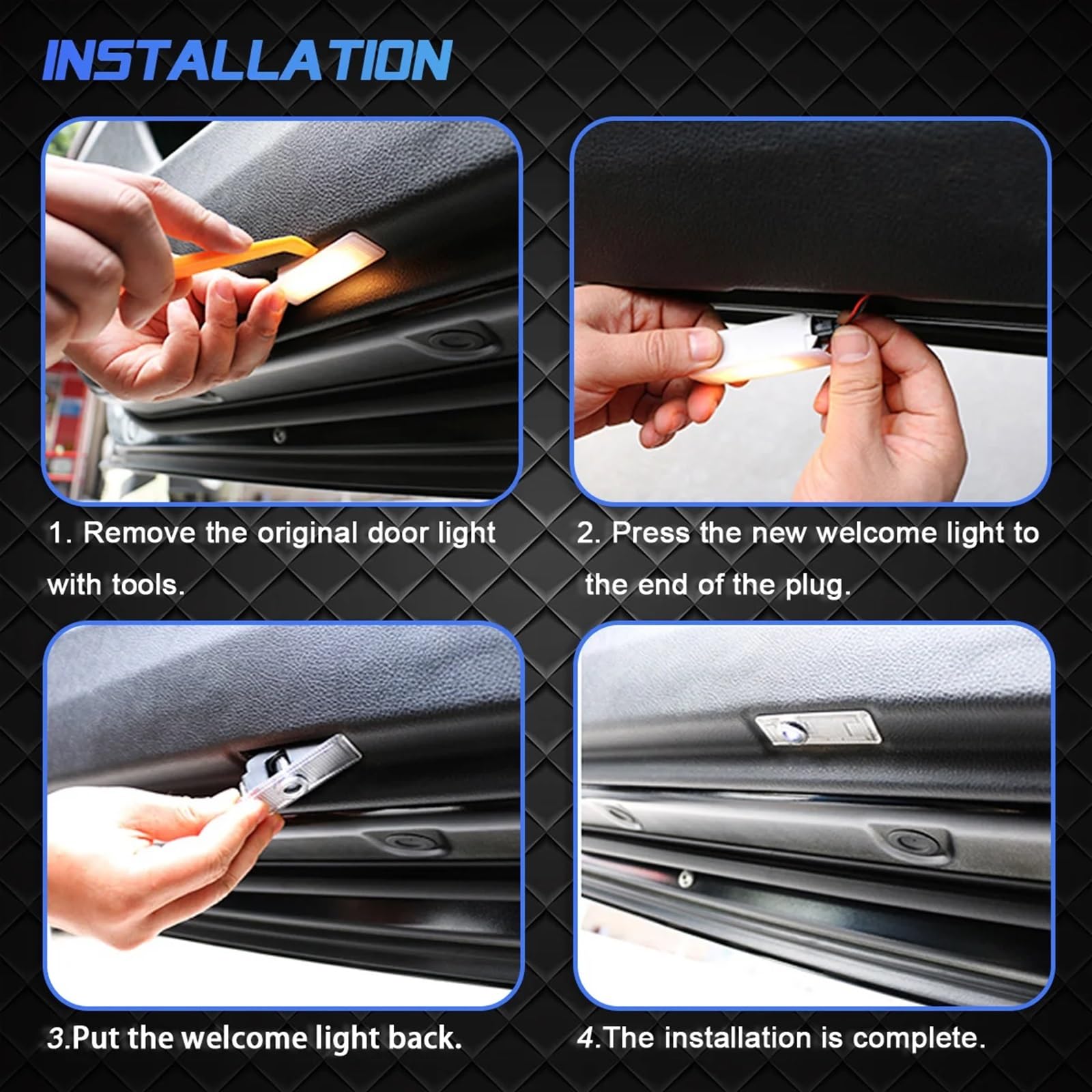 Led Car Door Light Proiettore Laser Lampada Di Benvenuto Adatta For X164 W164 W215 GL ML Classe R R400 R350 R300 ML450 Accessori(For Mercedes Benz,4pcs)