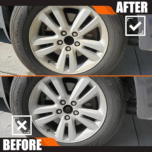 Miniatura 7 de TMS - Tapones centrales de rueda de 2.5 pulgadas para Toyota Corolla Camry Highlander RAV4, paquete de 4 (negro brillante, exterior de 2.5 pulgadas,