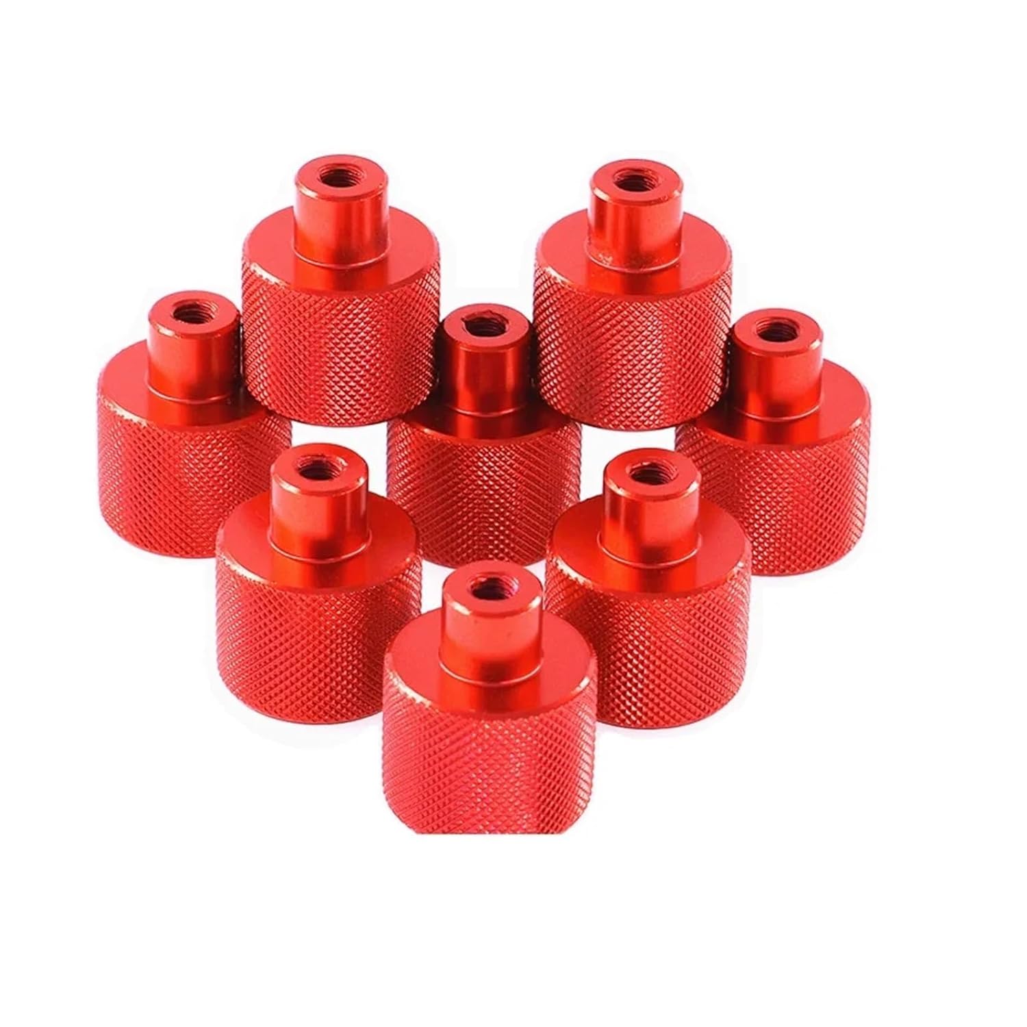 M4 M5 M6 M8 M10 Blind Hole Aluminum Thumb Nuts Frame Hand Tighten Flange Nut Step Knurled(Black,M5-(5Pcs))