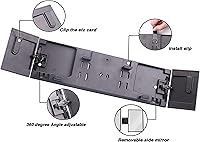 Vista 4 de MAMIKO Gran angular 15.2 "L x 3.15 "H Gran HD Trifold Carrito de Golf Espejo Panorámico para EZGO Yamaha Club Car