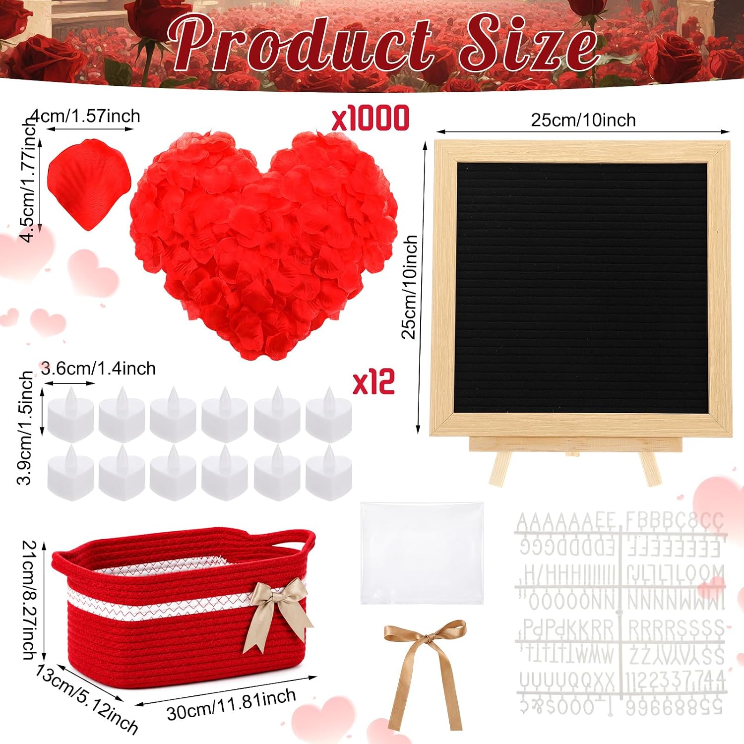 Ceenna Will You Be My Girlfriend Proposal Kit, Red, Cute