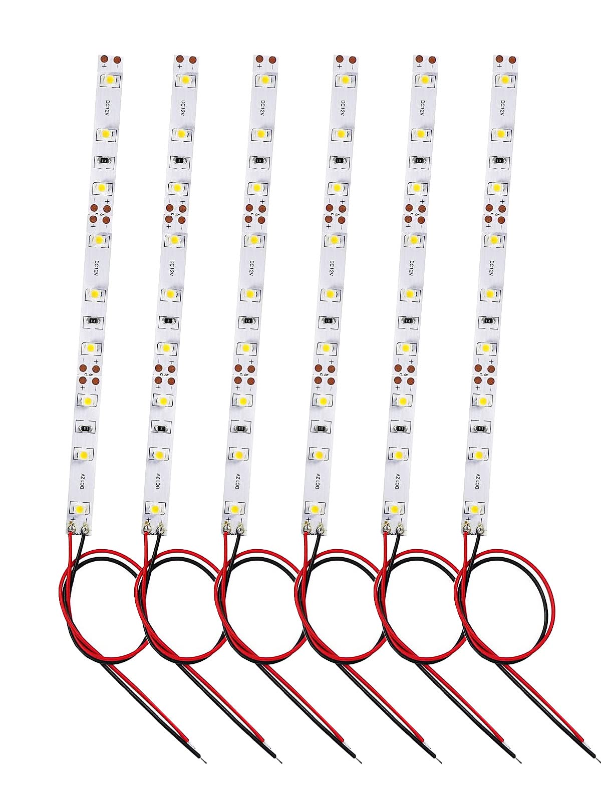 12pcs Modélisme LED,eclairage modelisme,éclairages d'intérieur à 6LED Blanc 8