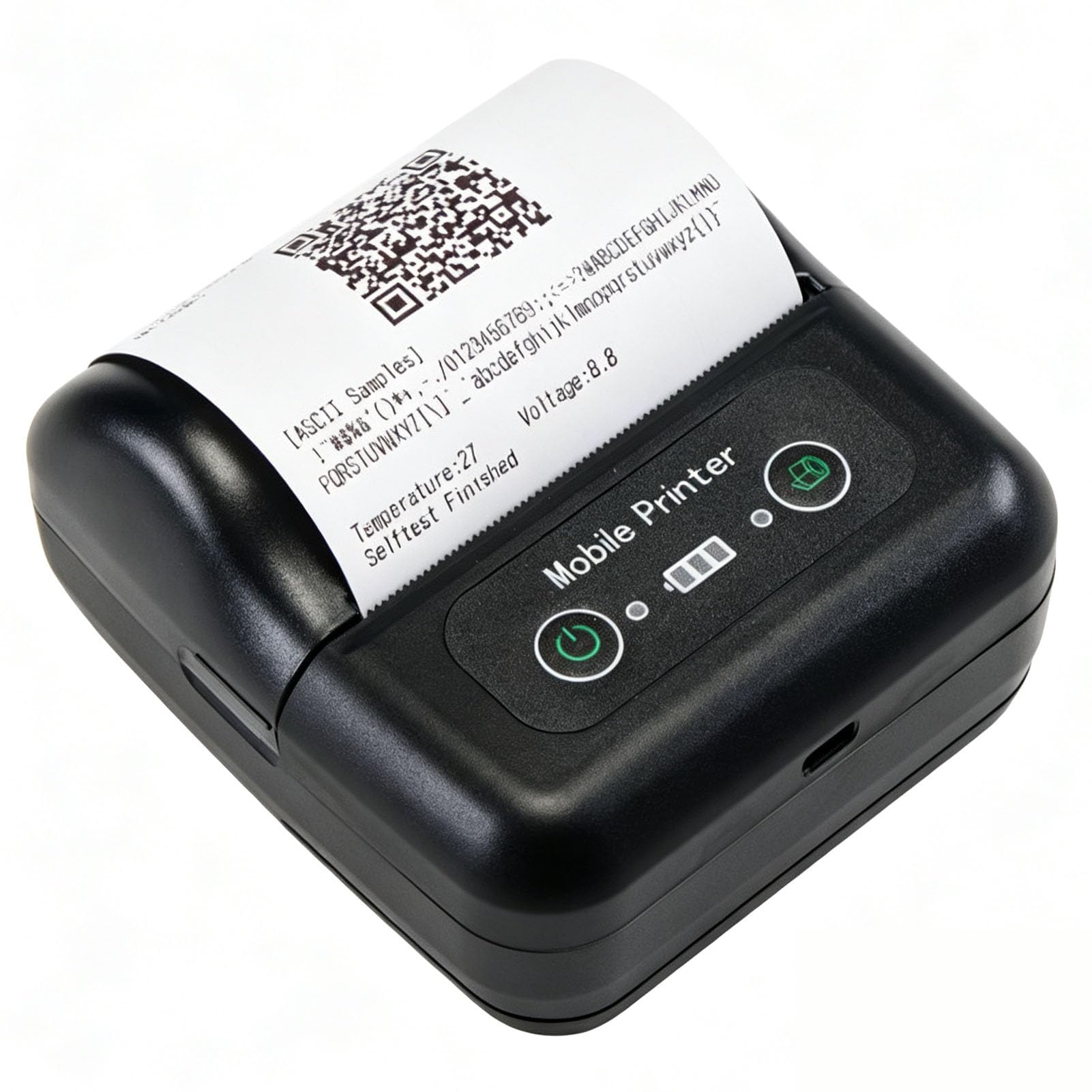 Impresora Térmica Portátil de Recibos, Bluetooth, USB Recargable