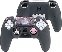 Vista 1 de Silicone PS5 Controller Cover Skin Set,Anti-Slip Soft Protective Case for PS5 Wireless Controller with 2 Thumb Grip Caps and 1 Sticker